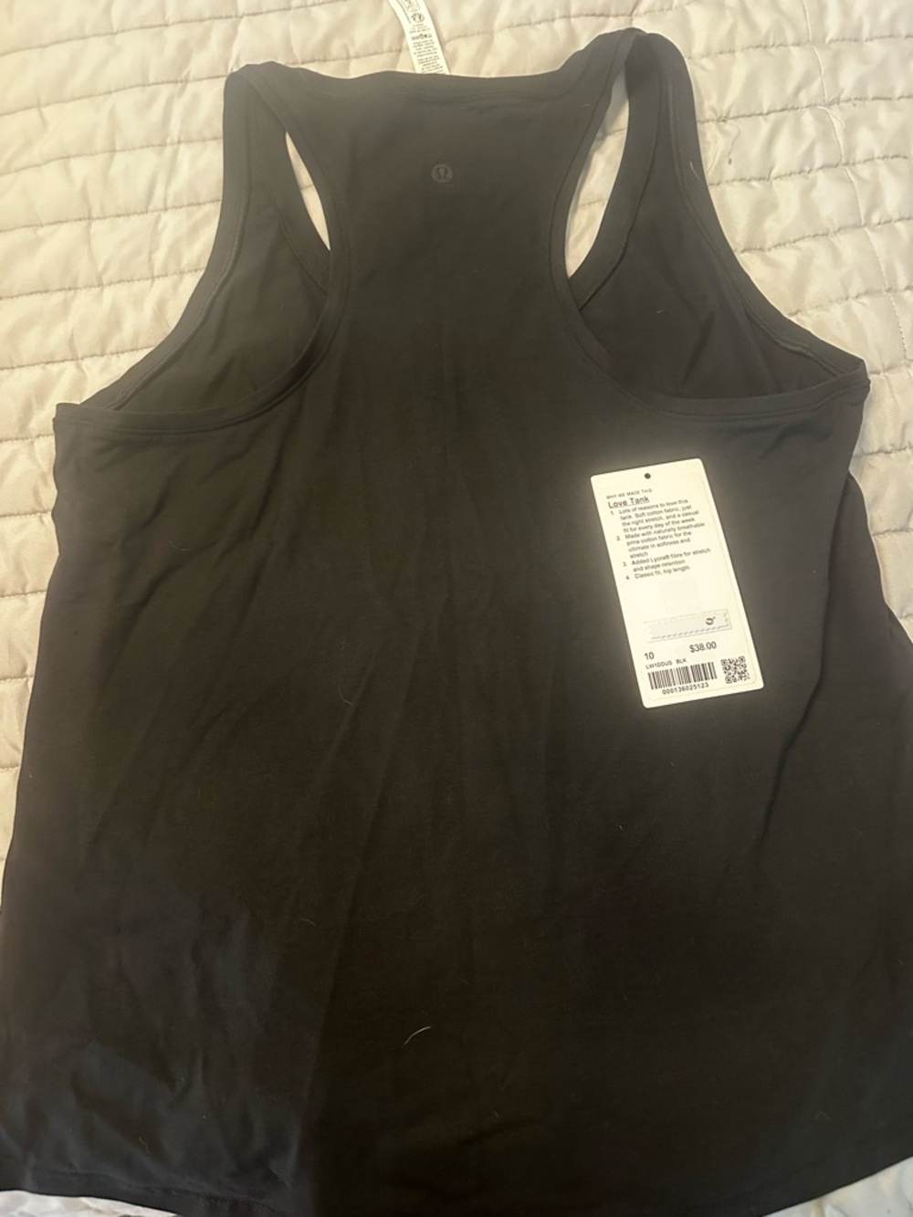 lululemon athletica Black Racerback Tank